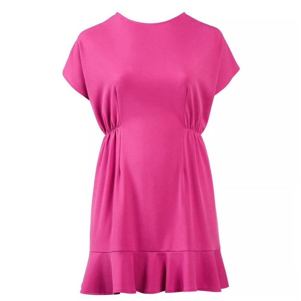 Donna Morgan plus size 18W pink ruffle dress in great condition